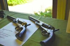 Two civil war pistols owned by Israel Garrard will be on display during the Frontenac 160th anniversary celebration Saturday, Sept. 21.